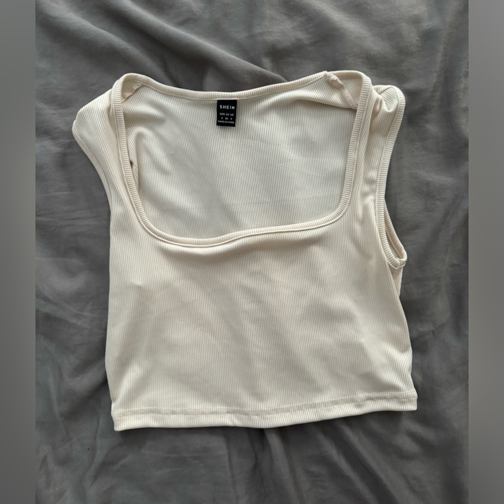 Cream shein tank top size small